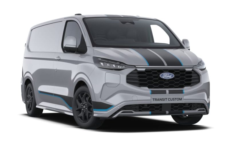 Ford Transit Custom Sport Panel Van – LWB – 236ps 2.5L Duratec Petrol PHEV – Automatic – 24 Month Deal